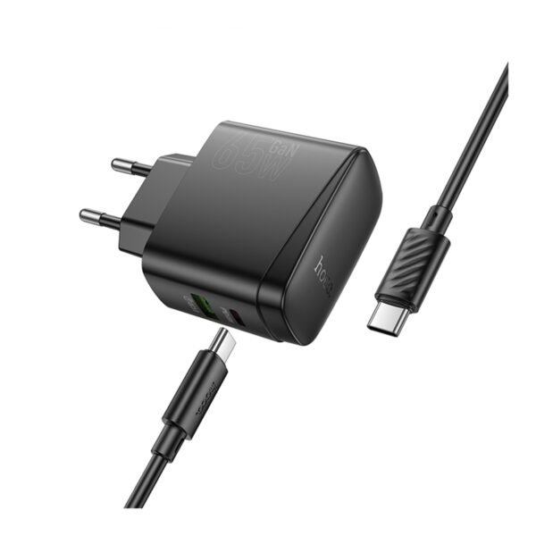 Мережевий Зарядний Пристрій Hoco CS63A 1USB/1USB-C PD65W/QC GAN+Type-C to Type-C
