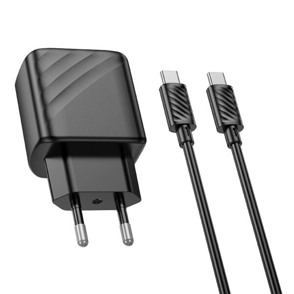 Мережевий Зарядний Пристрій Hoco CS23A 1USB/1USB-C PD/QC 30W+Type-C to Type-C