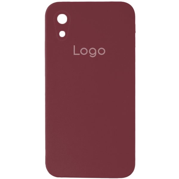Чохол Silicone Case Square Full Camera для iPhone Xr