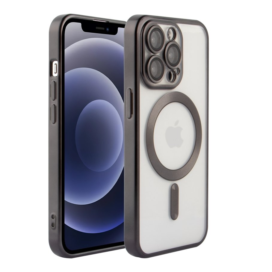 Чохол TPU Metallic Chrome Full Camera with Magsafe для iPhone 12 Pro Max - Зображення 2