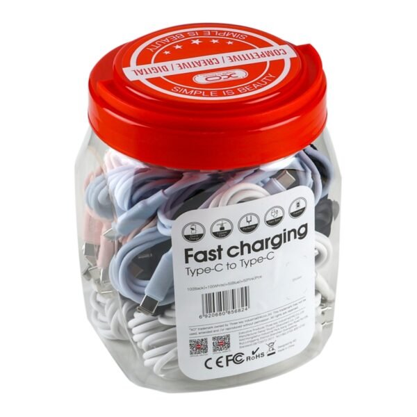 Кабель USB XO-Q265B Type-C to Type-C 60W (30pcs/bottle)