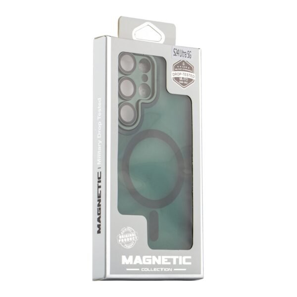 Чохол TPU+PC Magnetic Matte Camera Lens with Magsafe для Samsung Galaxy S24 Ultra 5G (S928)