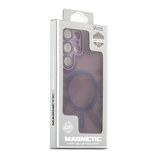 Чохол TPU+PC Magnetic Matte Camera Lens with Magsafe для Samsung Galaxy S24 Ultra 5G (S928)