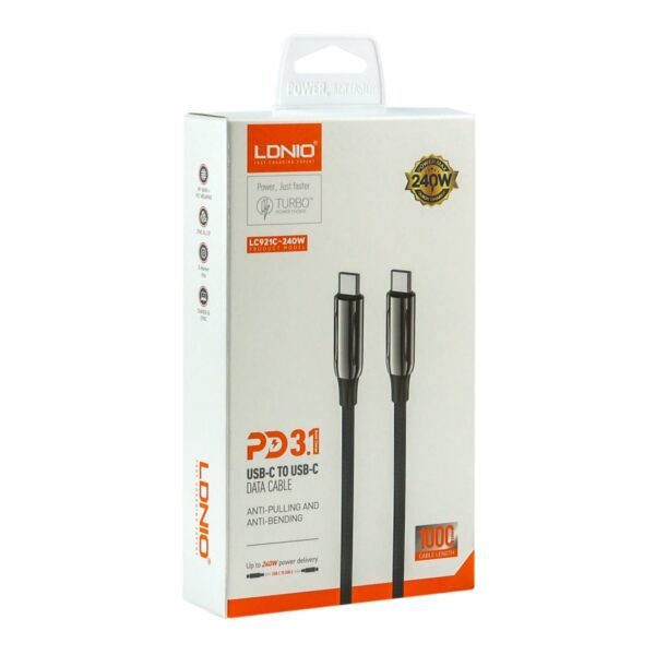 Кабель USB LDNIO LC921 PD3.1/240W Type-C to Type-C