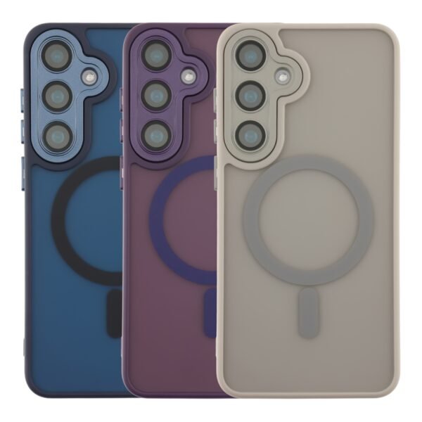Чохол TPU+PC Magnetic Matte Camera Lens with Magsafe для Samsung Galaxy S24+ 5G (S926)