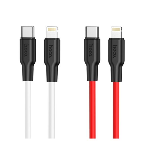 2ab26551-6535-11ef-80b8-9457a566888c-big.jpg Кабель USB Hoco X21 Plus Silicone PD 20W Type-C to Lightning