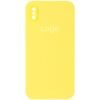 Чохол Silicone Case Square Full Camera для iPhone Xs Max