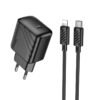 Мережевий Зарядний Пристрій Hoco CS24A 1USB-C PD/QC 25W+Type-C to Lightning