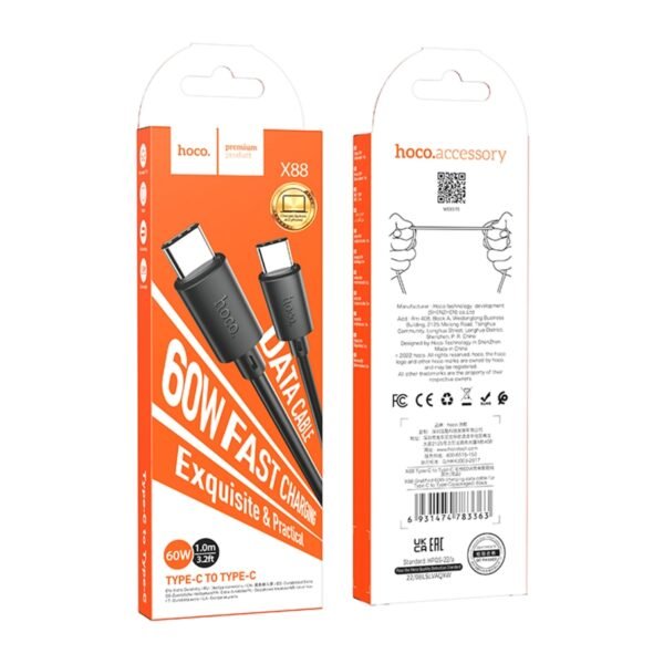48d4c02d-6526-11ef-80b8-9457a566888c-big.jpg Кабель USB Hoco X88 Gratified 60W Type-C to Type-C