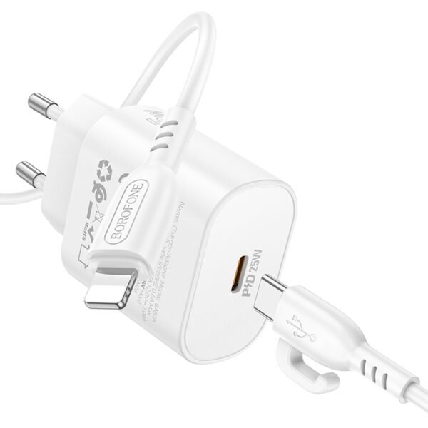 57db6435-a25f-11ef-80bb-9457a5668888-big.jpg Мережевий Зарядний Пристрій Borofone BA82A 1USB-C PD/QC 25W+Type-C to Lightning
