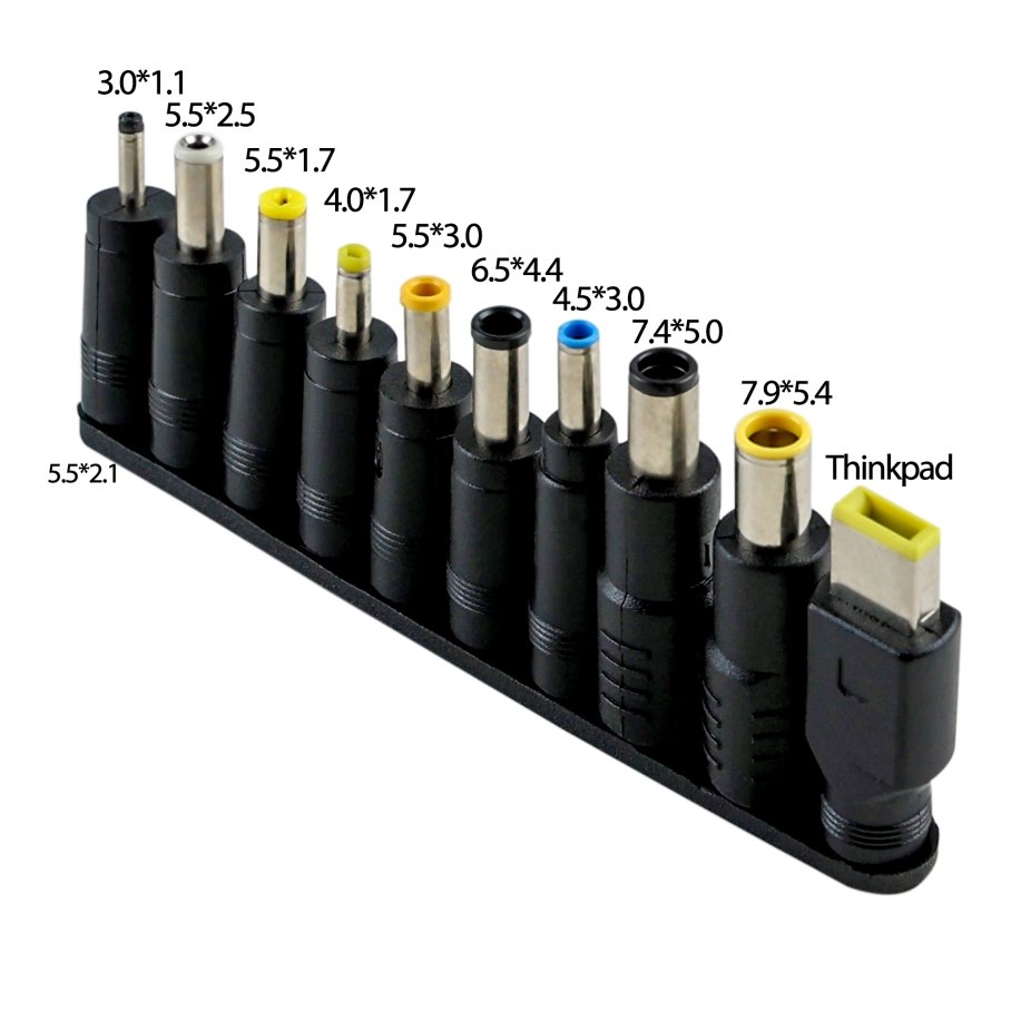 Кабель Type-C to DC PD100W 5.5х2.1 мм+10 Перехідників 1.8m - Зображення 2
