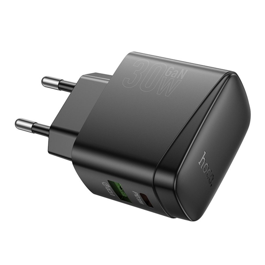 Мережевий Зарядний Пристрій Hoco CS61A 1USB/1USB-C PD/QC 30W GAN - Зображення 4