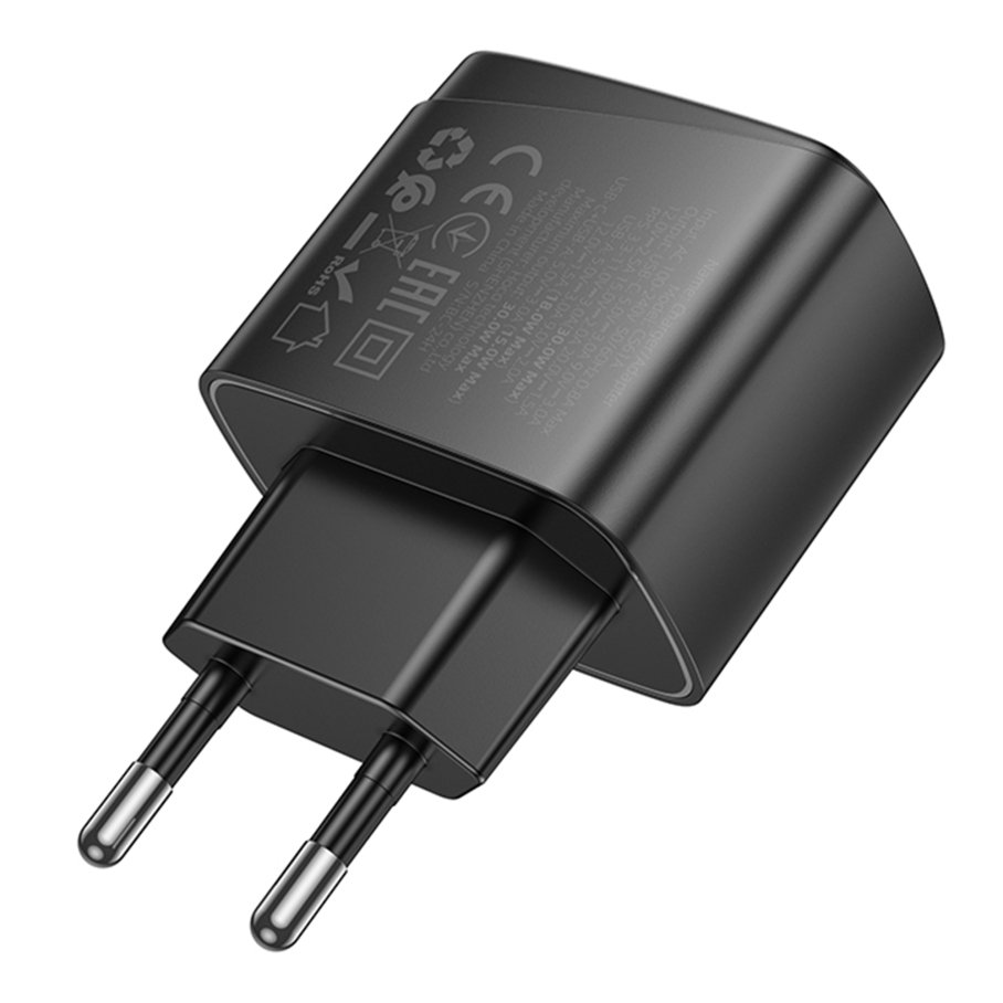 Мережевий Зарядний Пристрій Hoco CS61A 1USB/1USB-C PD/QC 30W GAN - Зображення 7