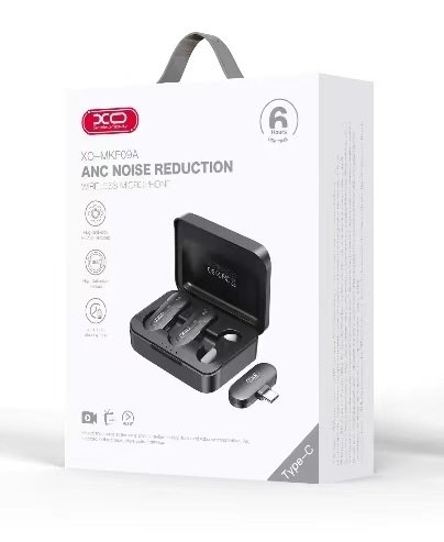 Мікрофон Петличний Бездротовий  XO MKF09A Twin Type-C