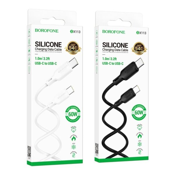 6479e130-a838-11ef-80bb-9457a5668888-big.jpg Кабель USB Borofone BX113 Silicone Type-C to Type-C 60W