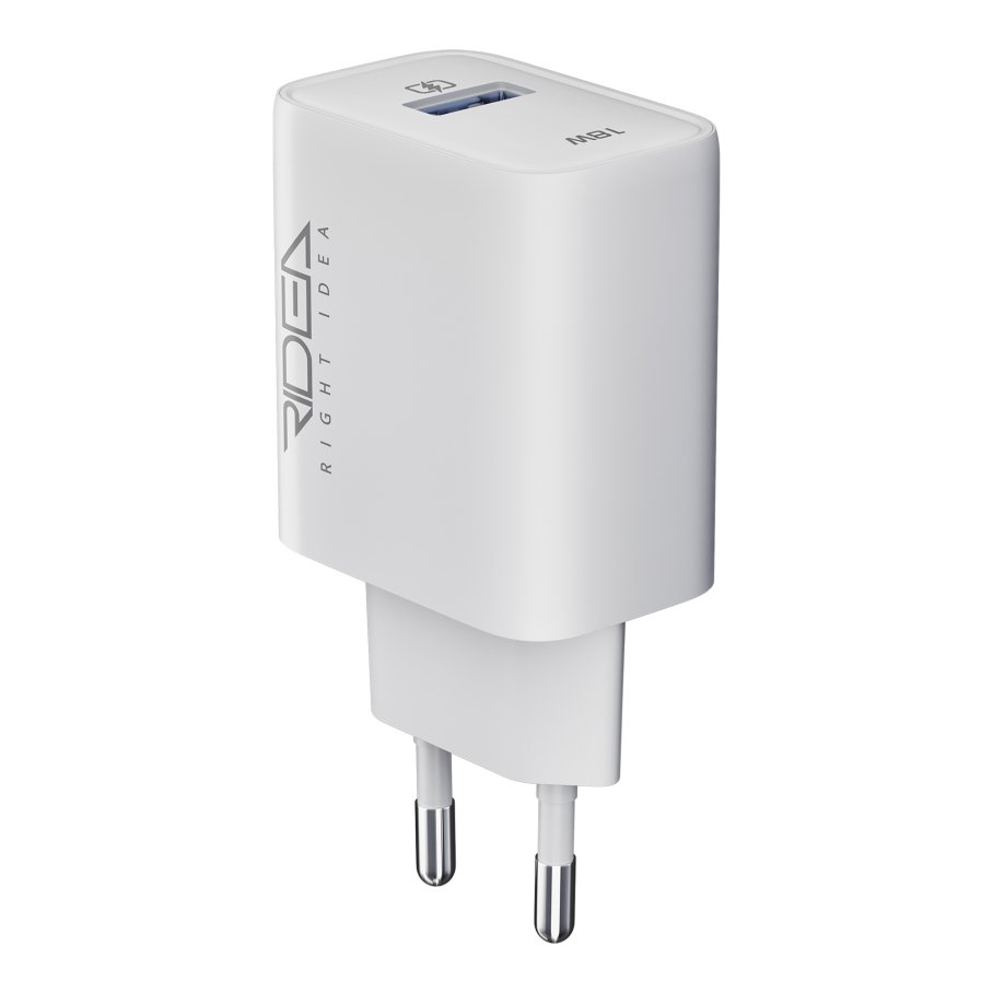 Мережевий Зарядний Пристрій Ridea RW-18120 Rapid 1USB QC 18W - Зображення 5