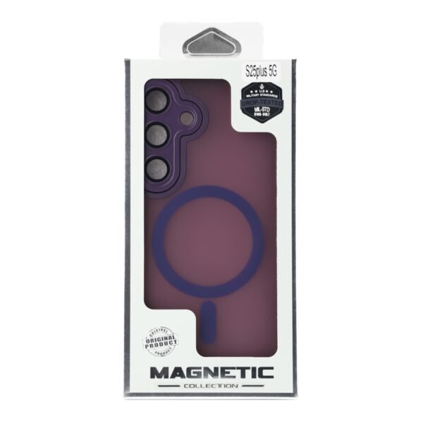 Чохол TPU+PC Magnetic Matte Camera Lens with Magsafe для Samsung Galaxy S25+ 5G (S936)