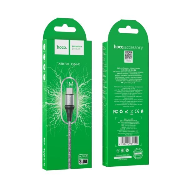 6eeaba9b-ca41-11ed-804c-9457a5668888-big.jpg Кабель USB Hoco X50 Excellent Type-C
