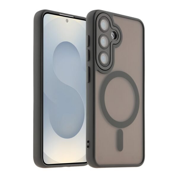 Чохол TPU+PC Magnetic Matte Camera Lens with Magsafe для Samsung Galaxy S25 5G (S931)