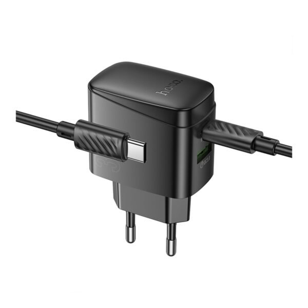 8365fe5d-f4e2-11ef-80c1-9457a5668888-big.jpg Мережевий Зарядний Пристрій Hoco CS61A 1USB/1USB-C PD/QC 30W GAN+Type-C to Type-C