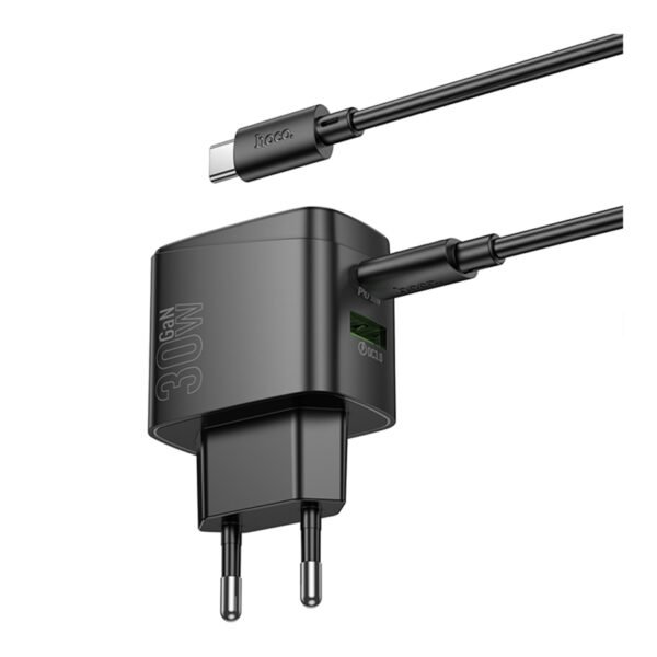 8365fe5e-f4e2-11ef-80c1-9457a5668888-big.jpg Мережевий Зарядний Пристрій Hoco CS61A 1USB/1USB-C PD/QC 30W GAN+Type-C to Type-C