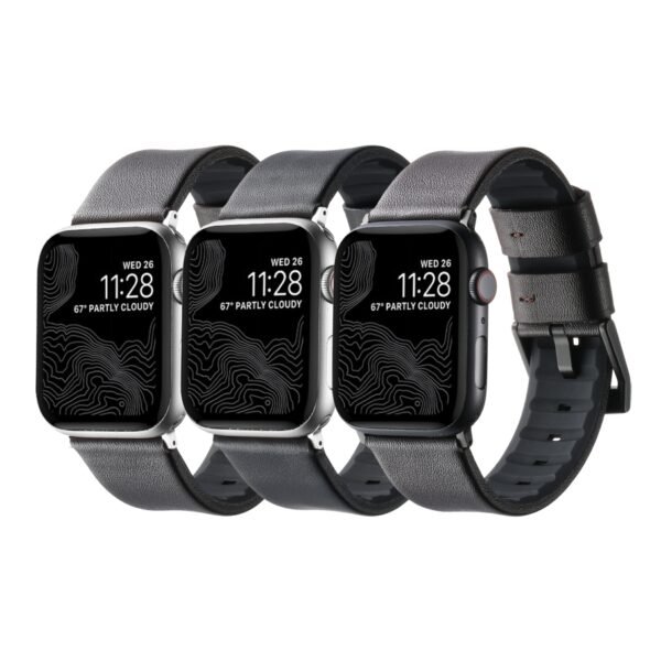 85461e8a-559f-11f0-80cb-9457a5668888-big.jpg Ремінець для Apple Watch Leather+Silicone 42/44/45/49 mm