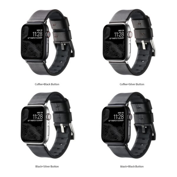 85461e8b-559f-11f0-80cb-9457a5668888-big.jpg Ремінець для Apple Watch Leather+Silicone 42/44/45/49 mm