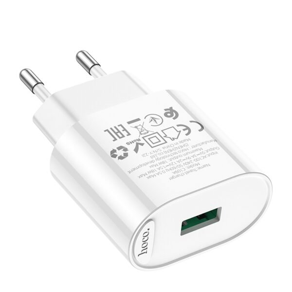 Мережевий Зарядний Пристрій Hoco C109A 1USB QC 18W
