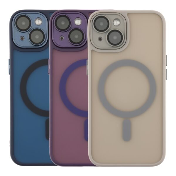 Чохол TPU+PC Magnetic Matte Camera Lens with Magsafe для iPhone 14