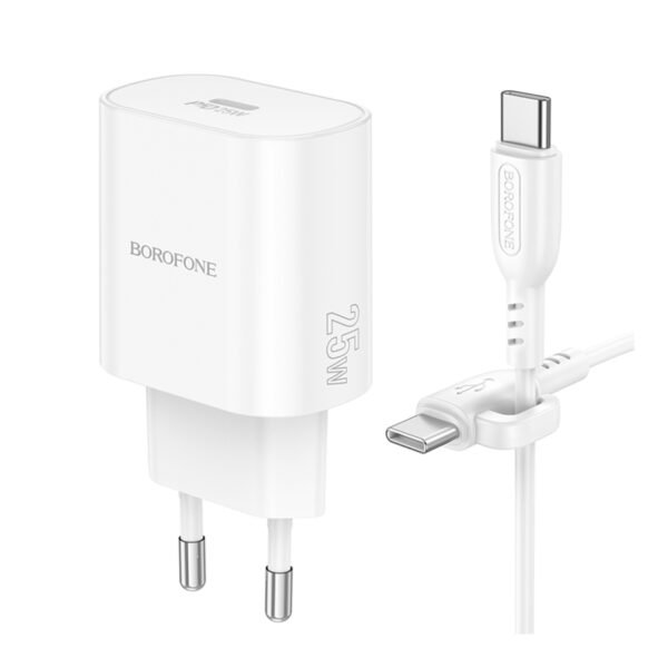 a1e5b2bd-a25d-11ef-80bb-9457a5668888-big.jpg Мережевий Зарядний Пристрій Borofone BA82A 1USB-C PD/QC 25W+Type-C to Type-C