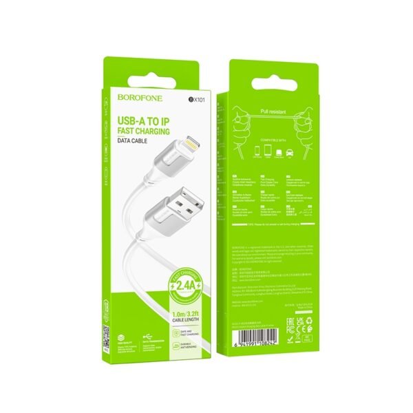 Кабель USB Borofone BX101 Creator Lightning 2.4A