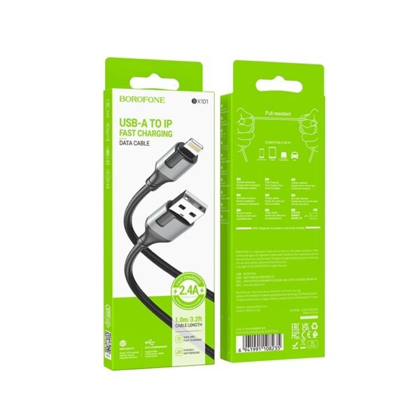 Кабель USB Borofone BX101 Creator Lightning 2.4A