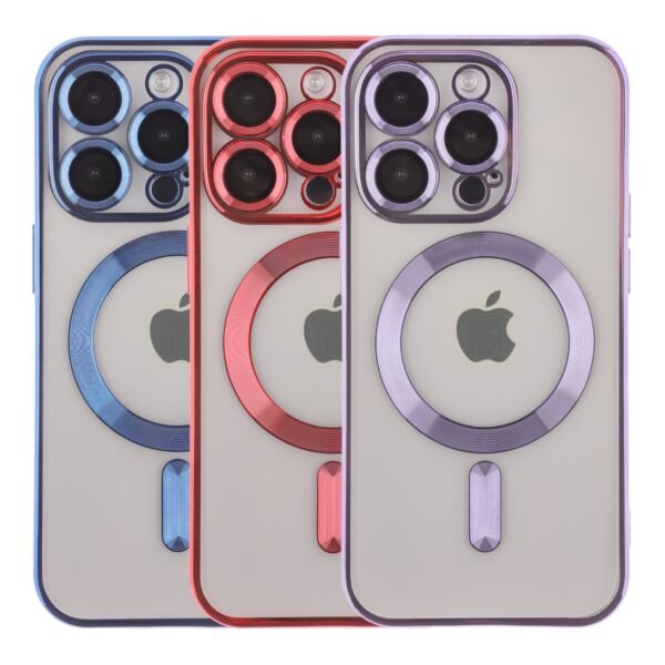 Чохол TPU Metallic Full Camera with Magsafe для iPhone 14 Pro