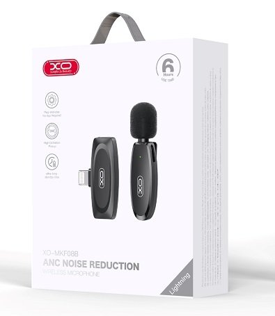 Мікрофон Петличний Бездротовий  XO MKF08B Lightning