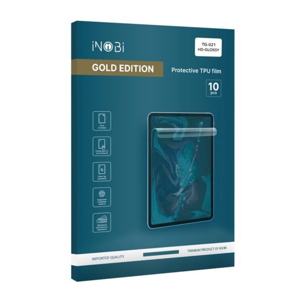 be6ba6f8-710a-11f0-80ce-9457a5668888-big.jpg Гідрогель плівка для планшета iNobi GOLD TG-021 Korean / 10 шт (глянсова)
