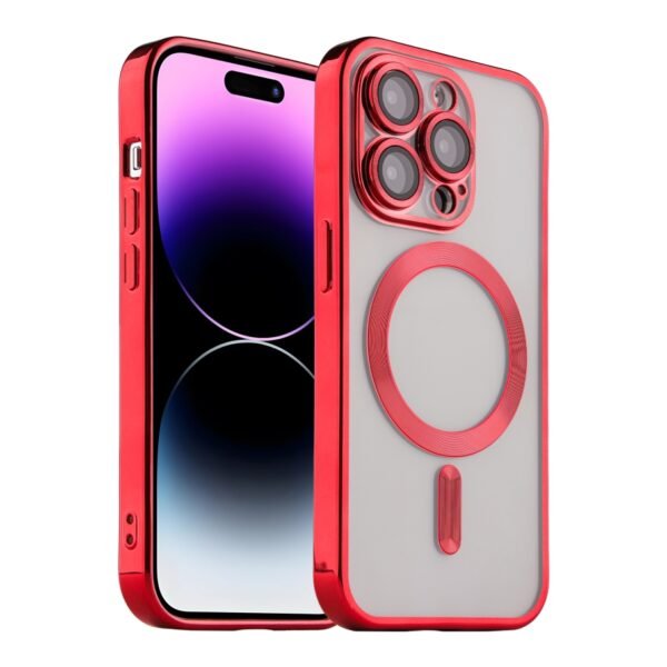 Чохол TPU Metallic Full Camera with Magsafe для iPhone 14 Pro