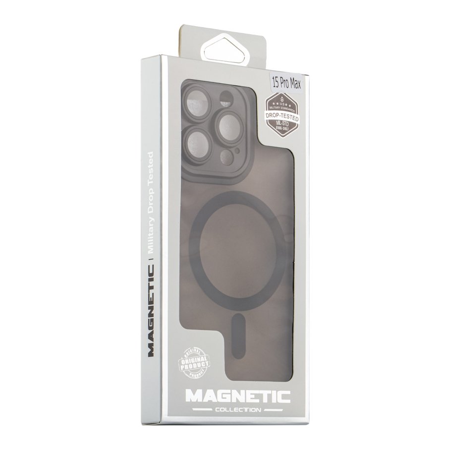 Чохол TPU+PC Magnetic Matte Camera Lens with Magsafe для iPhone 15 Pro Max - Зображення 3