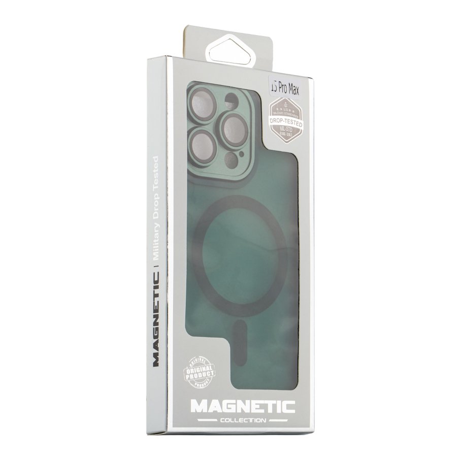 Чохол TPU+PC Magnetic Matte Camera Lens with Magsafe для iPhone 15 Pro Max - Зображення 6