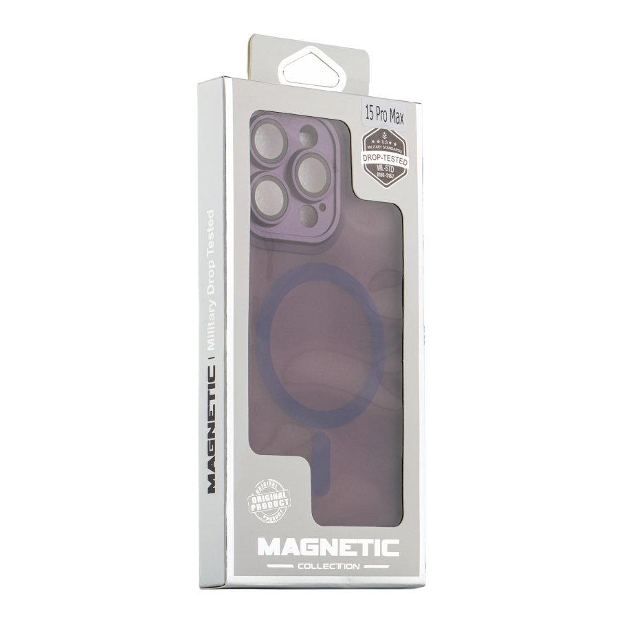 Чохол TPU+PC Magnetic Matte Camera Lens with Magsafe для iPhone 15 Pro Max - Зображення 7