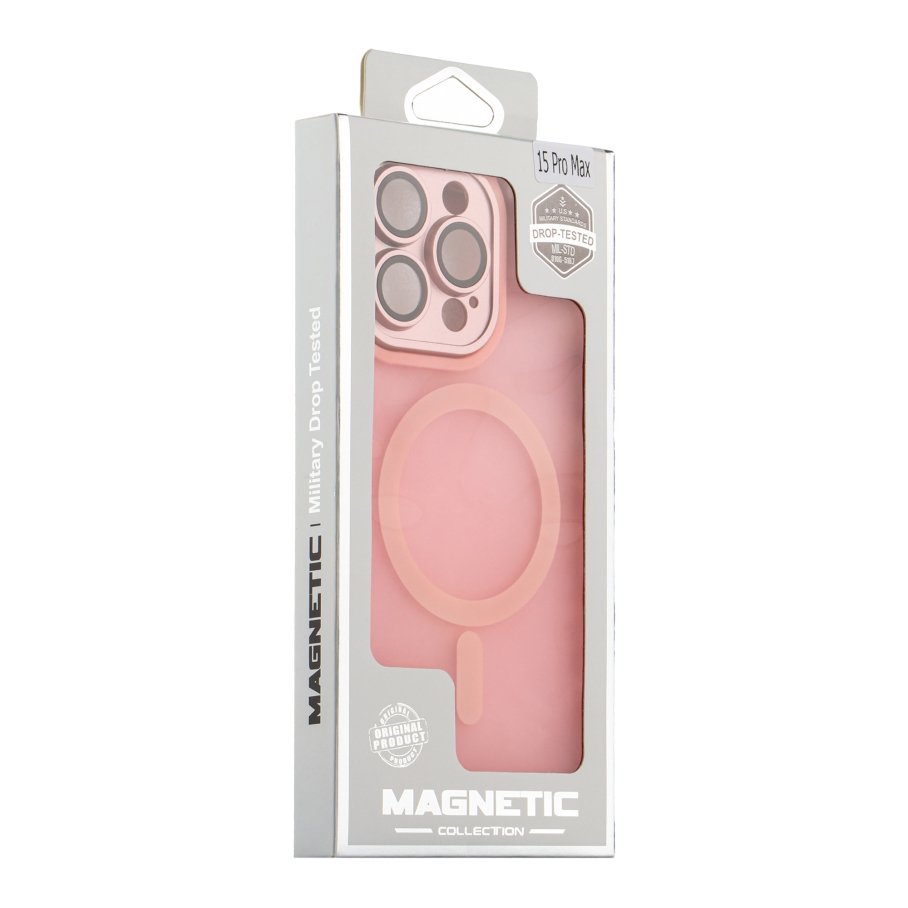 Чохол TPU+PC Magnetic Matte Camera Lens with Magsafe для iPhone 15 Pro Max - Зображення 9