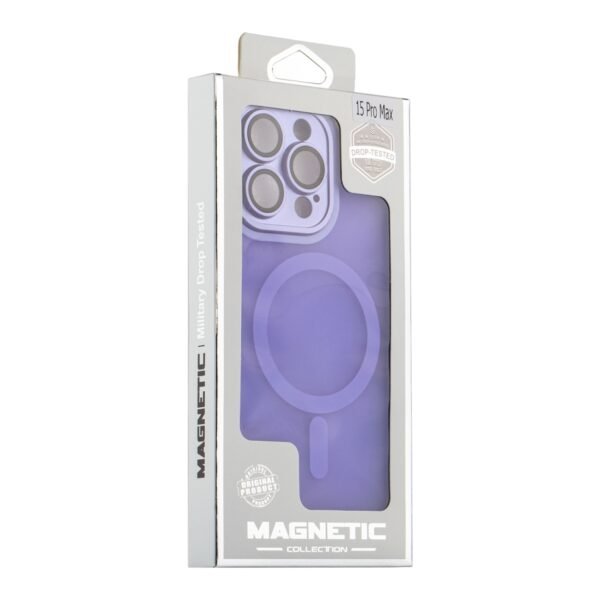 Чохол TPU+PC Magnetic Matte Camera Lens with Magsafe для iPhone 15 Pro Max