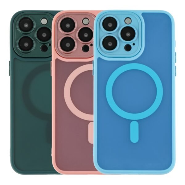 Чохол TPU+PC Magnetic Matte Camera Lens with Magsafe для iPhone 15 Pro Max