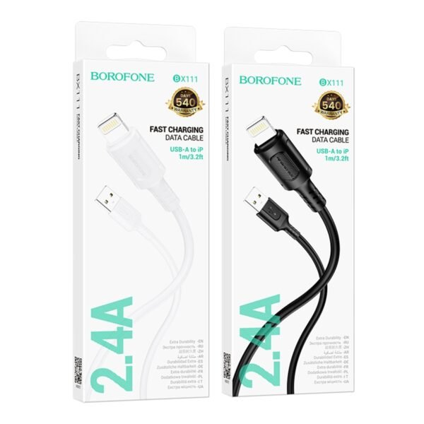 Кабель USB Borofone BX111 Lightning 2.4A
