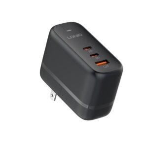 Мережевий Зарядний Пристрій LDNIO Q366 1USB/2USB-C GAN PD65W+Type-C to Type-C