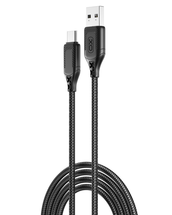 Кабель USB XO NB235 Zebra series Braided 2.4A Type C - Зображення 3