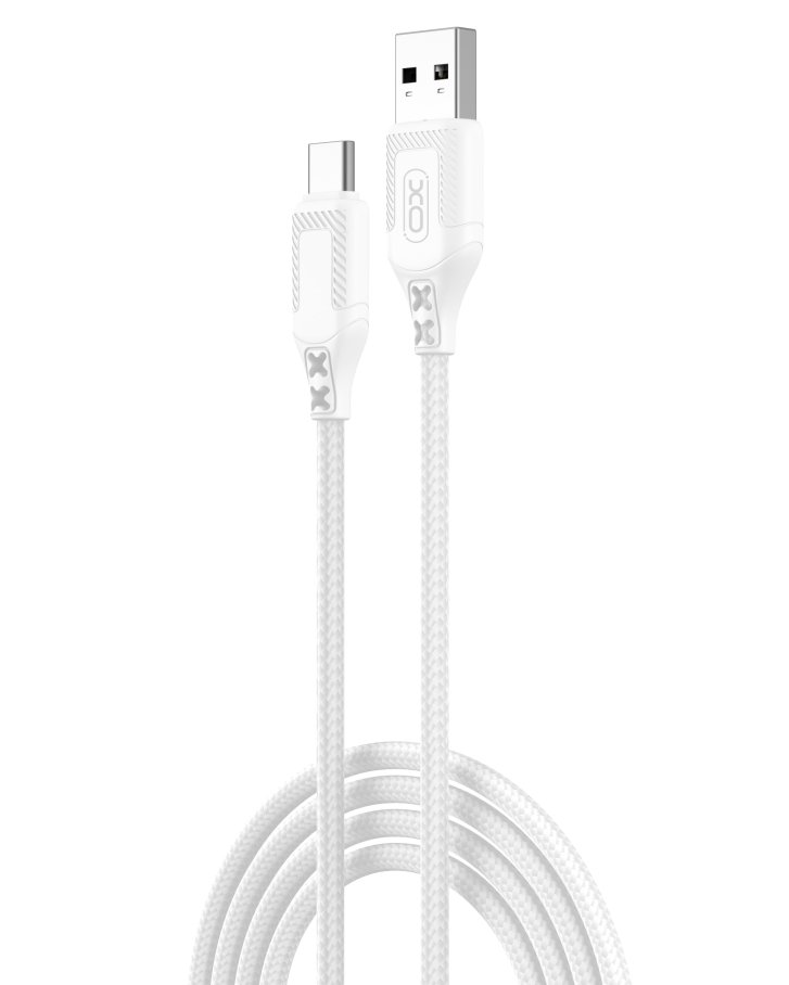 Кабель USB XO NB235 Zebra series Braided 2.4A Type C - Зображення 2
