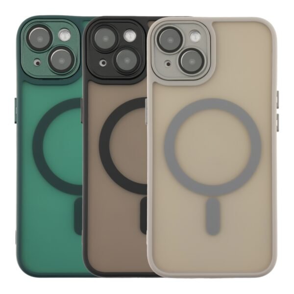 Чохол TPU+PC Magnetic Matte Camera Lens with Magsafe для iPhone 13