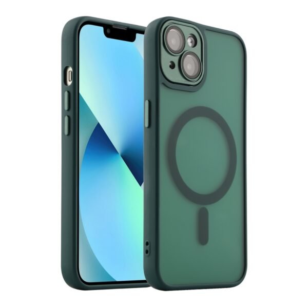 Чохол TPU+PC Magnetic Matte Camera Lens with Magsafe для iPhone 13