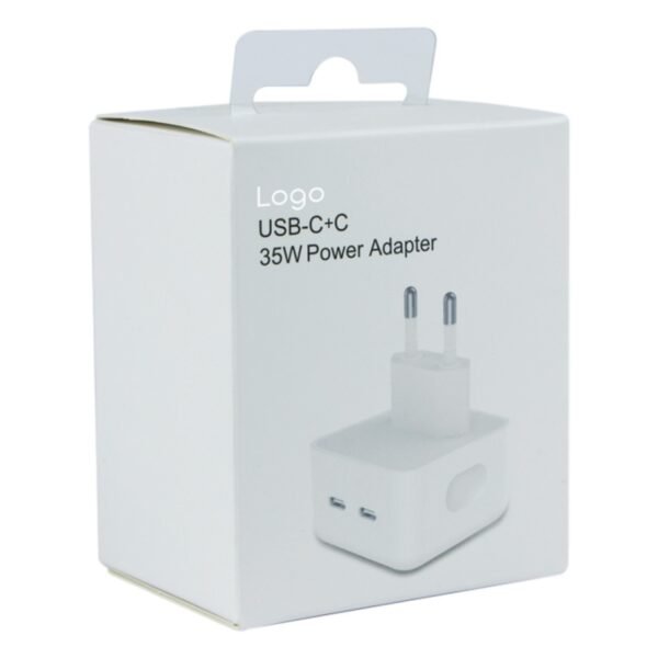 Мережевий Зарядний Пристрій For IP Square 2USB-C PD25W+PD25W Total 50W 1:1