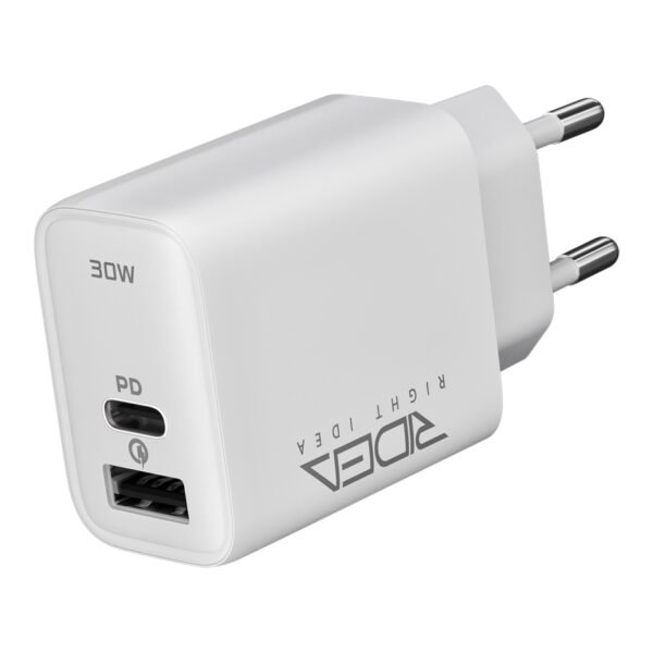 Мережевий Зарядний Пристрій Ridea RW-30120 Turbo 1USB/1USB-C QC/PD 30W